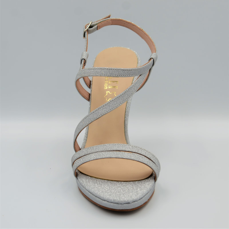 Νυφικά Παπούτσια - Κωδ. 142705  Χρώμα Ασημι Micro