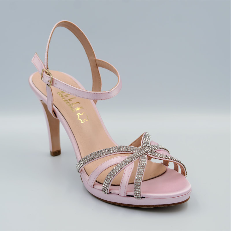 Νυφικά Παπούτσια - Κωδ. 72946 - 6 Χρώμα Ροζ Σατεν
