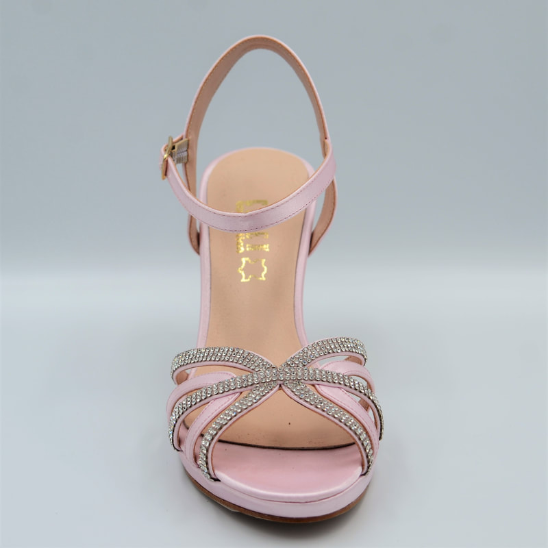 Νυφικά Παπούτσια - Κωδ. 72946 - 6 Χρώμα Ροζ Σατεν